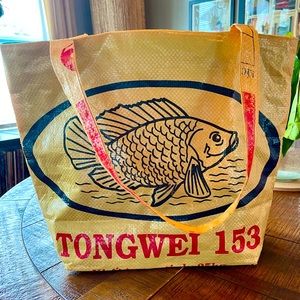 Authentic Upcycled Recycled Feed Bag from Cambodia